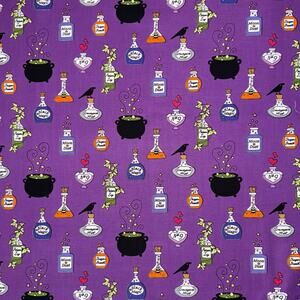 Halloween Purple Hocus Pocus Potions by Kim Schaefer | Andover Fabrics | 1/2 Yd